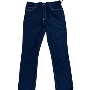 Current Elliott Size 32 The Stovepipe High Waist Hearst Dark Blue Jean N…